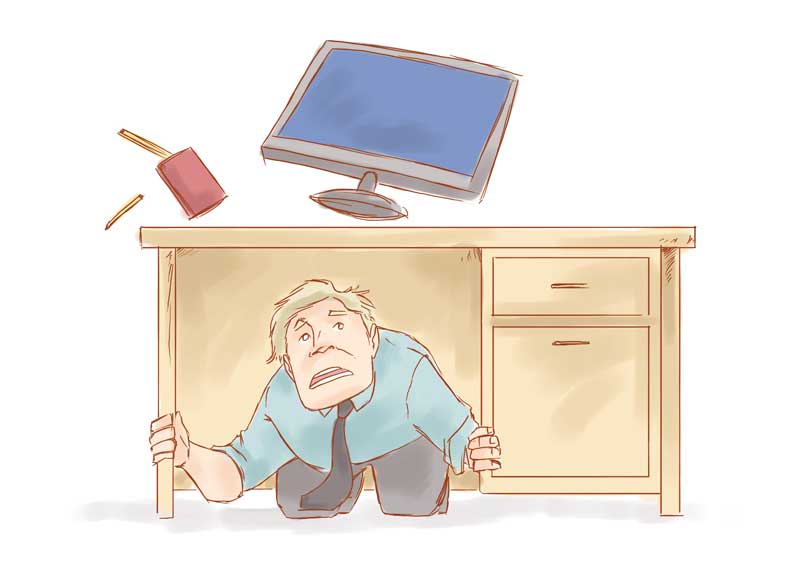 نکات مهم پناهگیری صحیح هنگام زلزله 1 React During Earthquake www.koorook.com 2