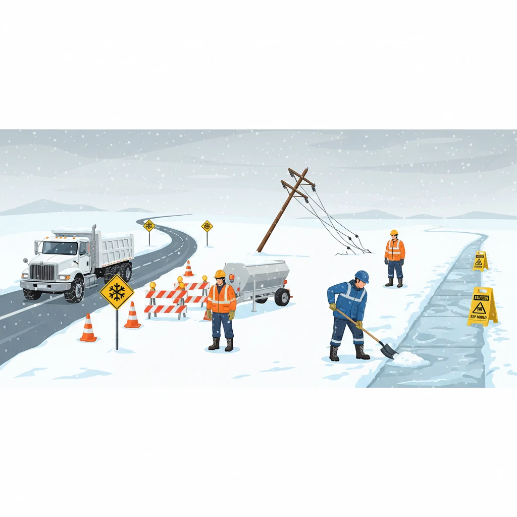 خطرات و الزامات ایمنی کار در شرایط آبوهوای زمستانی 7 خطرات-ایمنی کار-زمستان